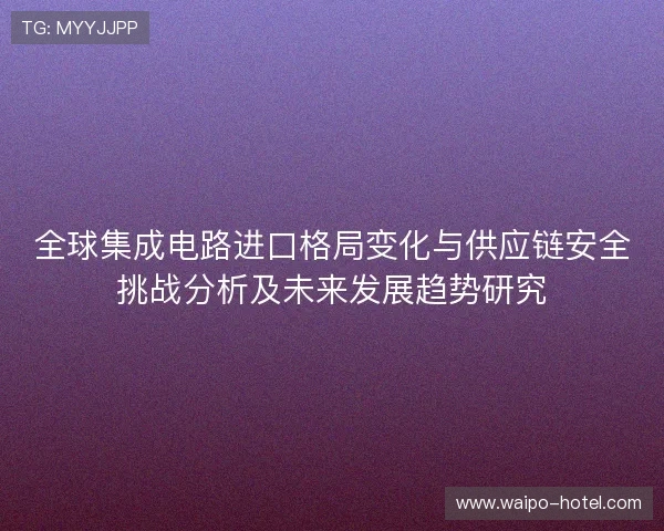 全球集成电路进口格局变化与供应链安全挑战分析及未来发展趋势研究 全球集成电路进口格局变化与供应链安全挑战分析及未来发展趋势研究